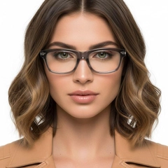 Lunettes rectangulaires en acétate gris #BS0522-0142