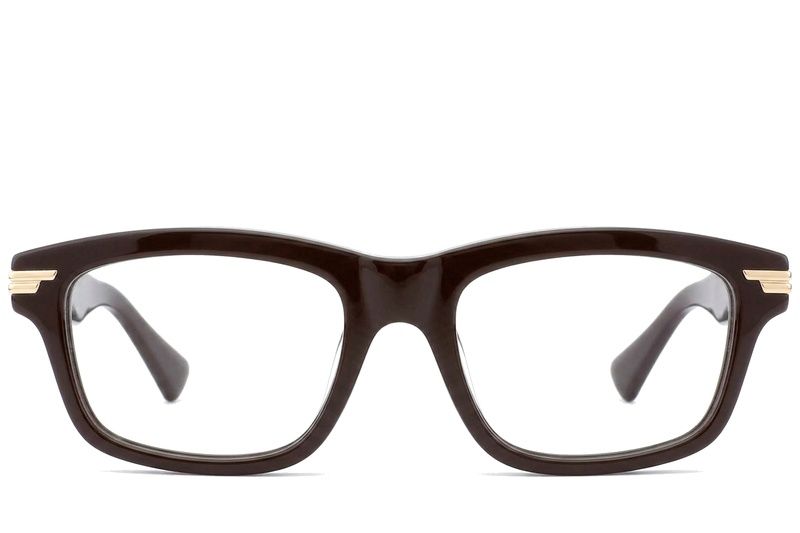 Bicchieri rettangolari in acetato marrone #BS0522-0143