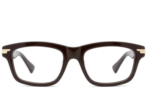 Lunettes rectangulaires en acétate brun #BS0522-0143