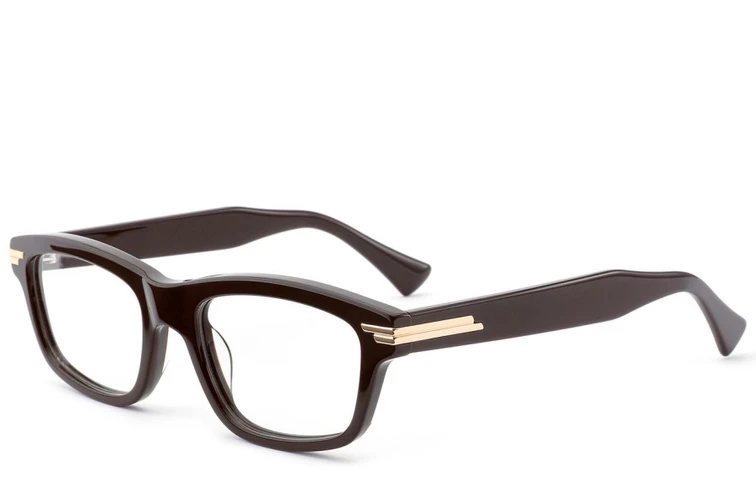 Bicchieri rettangolari in acetato marrone #BS0522-0143