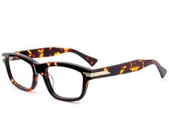 Rectangular Tortoiseshell Acetate Glasses #BS0522-0144