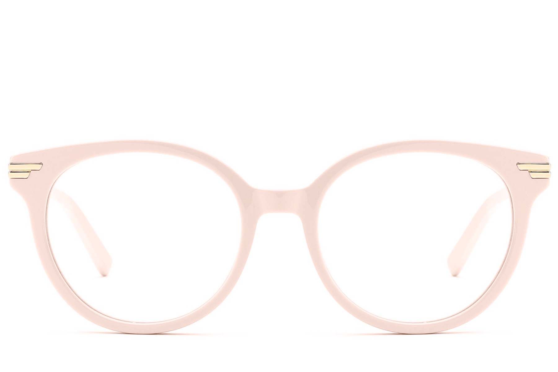 Oval Pink Acetate Glasses #BS0522-0146