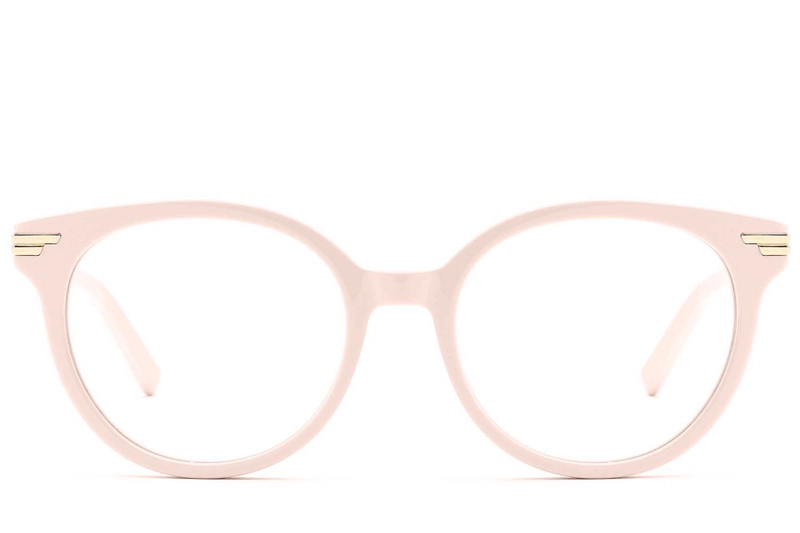 Oval Pink Acetate Glasses #BS0522-0146
