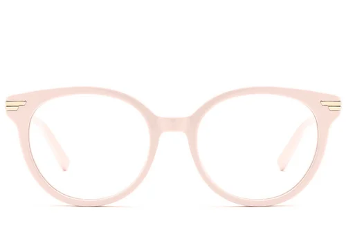 Lunettes ovales en acétate rose #BS0522-0146