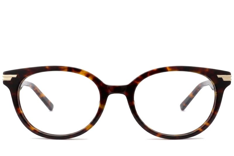 Oval Tortoiseshell Acetate Glasses #BS0522-0149
