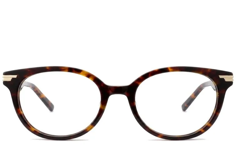 Oval Tortoiseshell Acetate Glasses #BS0522-0149