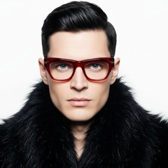 Butterfly Red Acetate Glasses #BS0522-0151