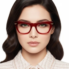Butterfly Red Acetate Glasses #BS0522-0151