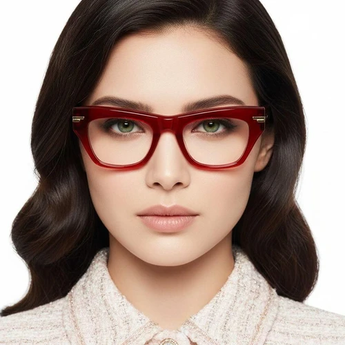 Butterfly Red Acetate Glasses #BS0522-0151