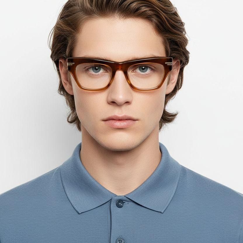 Lunettes papillon en acétate brun #BS0522-0152