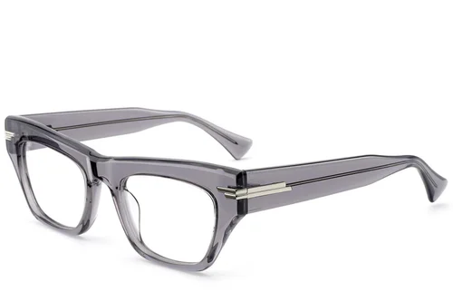 Lunettes en acétate gris papillon #BS0522-0153