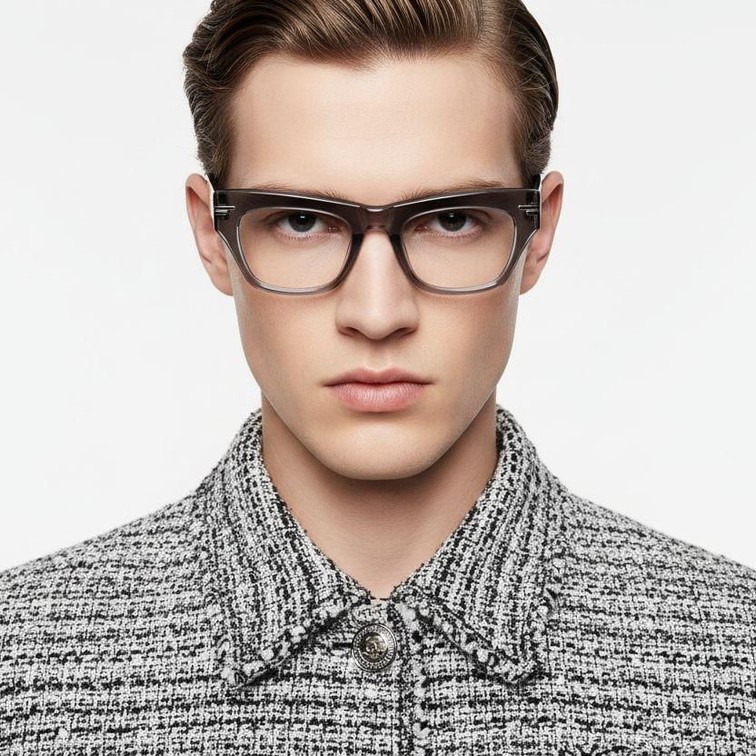 Gafas de acetato gris mariposa #BS0522-0153