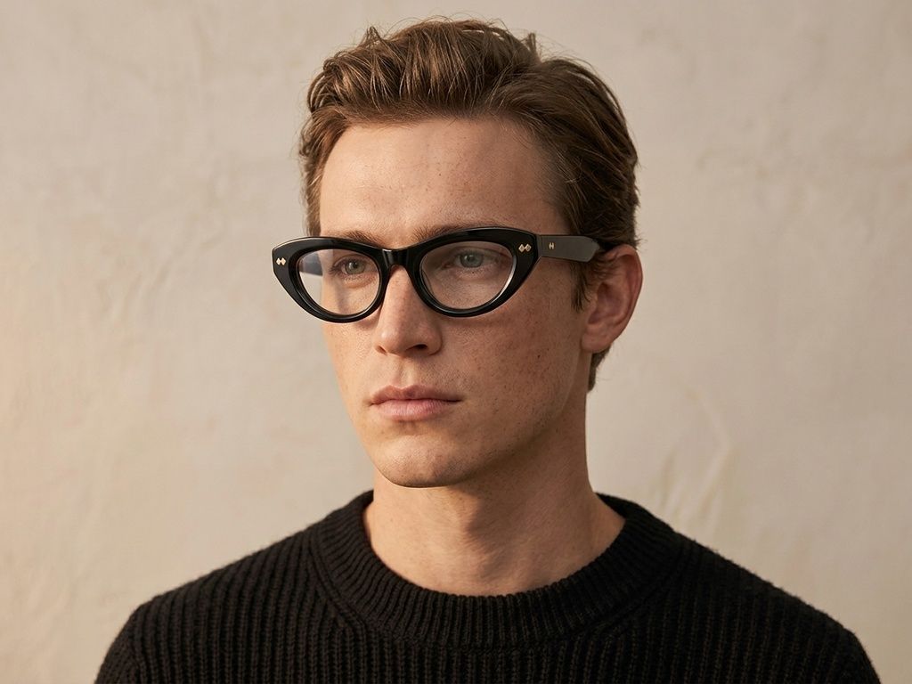 Butterfly Black Acetate Glasses #BS0522-0155