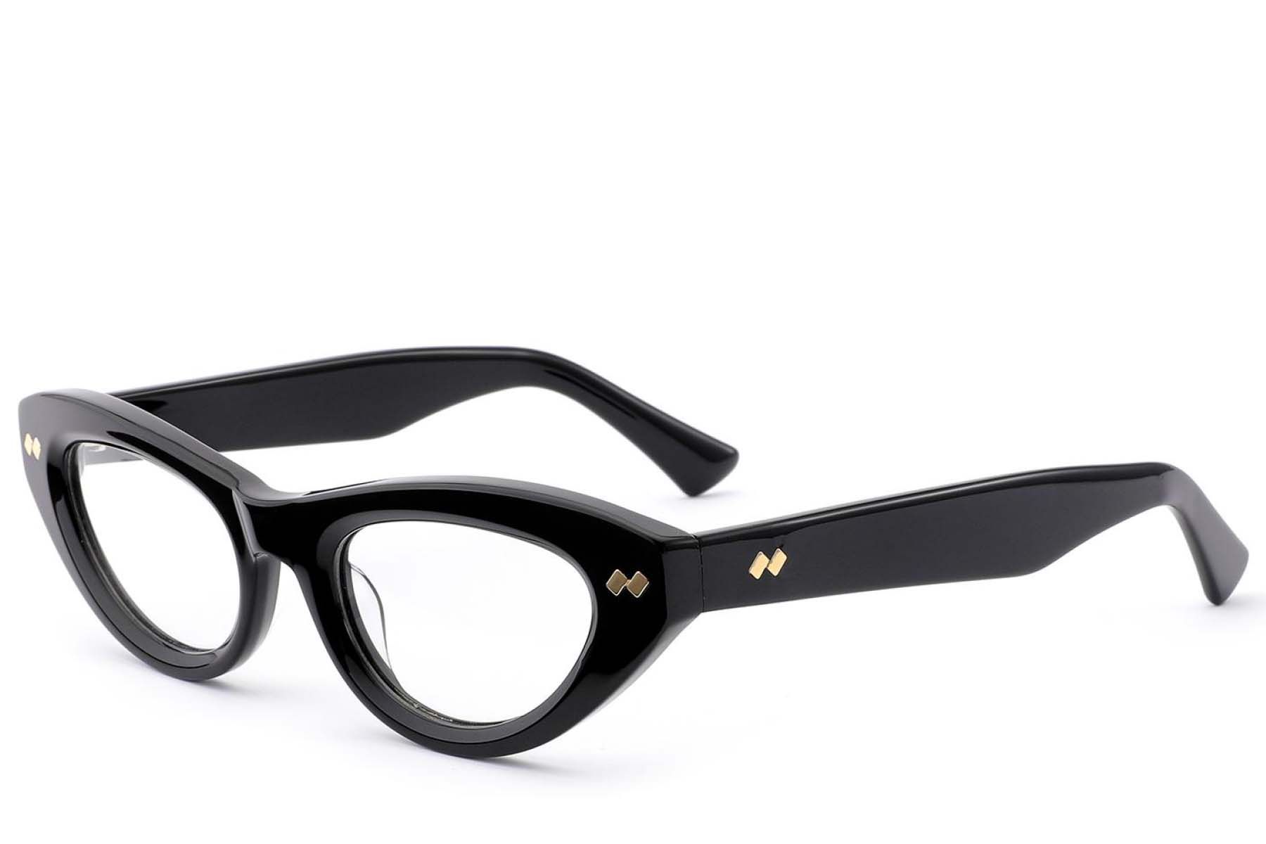 Butterfly Black Acetate Glasses #BS0522-0155