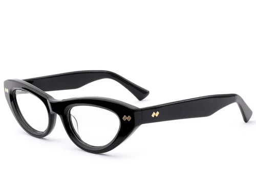 Lunettes papillon en acétate noir #BS0522-0155