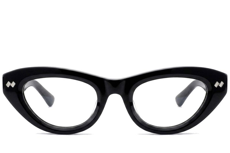 Gafas de acetato negras con forma de mariposa #BS0522-0156