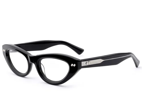 Lunettes papillon en acétate noir #BS0522-0156