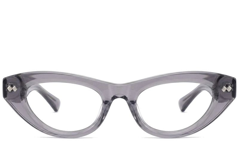 Occhiali in acetato grigio farfalla #BS0522-0157
