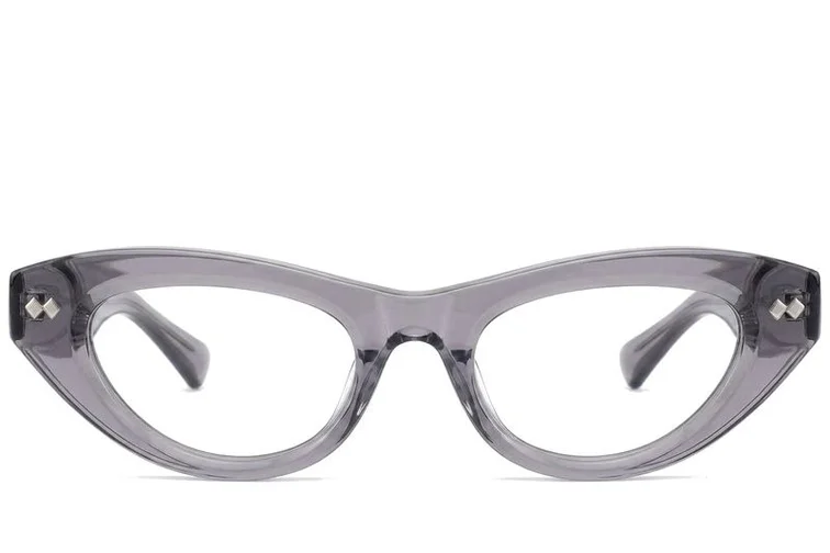 Occhiali in acetato grigio farfalla #BS0522-0157