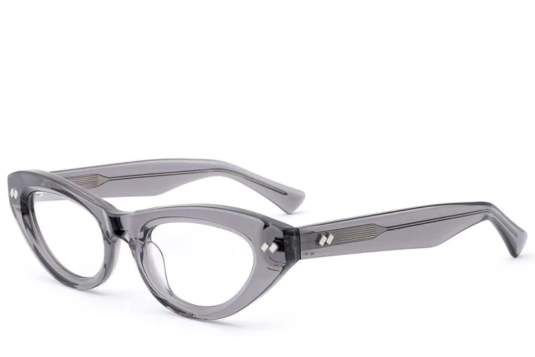 Lunettes en acétate gris papillon #BS0522-0157