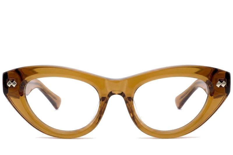 Gafas de acetato marrón mariposa #BS0522-0158