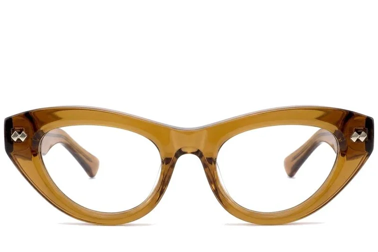 Gafas de acetato marrón mariposa #BS0522-0158