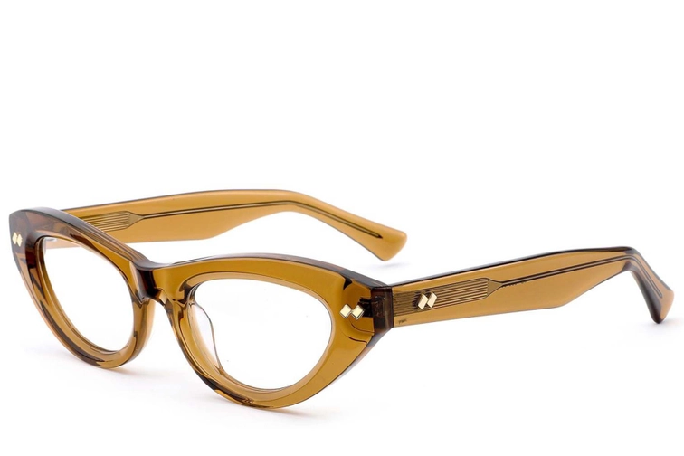 Gafas de acetato marrón mariposa #BS0522-0158