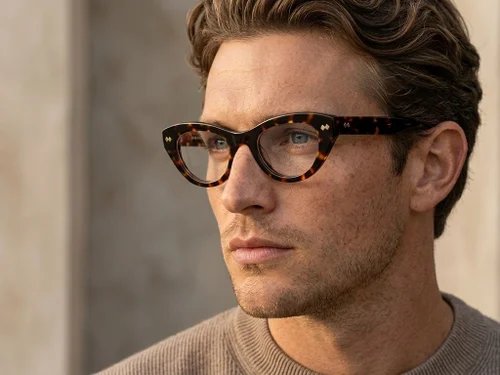 Lunettes en acétate écaille de tortue papillon #BS0522-0159