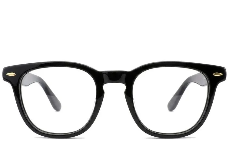 Occhiali ovali in acetato nero #BS0522-0165