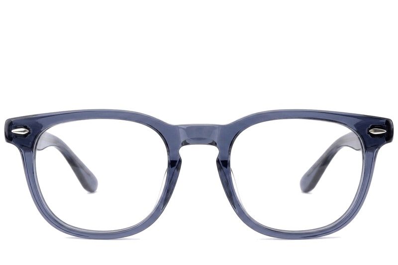 Oval Blue Acetate Glasses #BS0522-0166