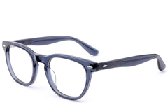 Gafas ovaladas de acetato azul #BS0522-0166