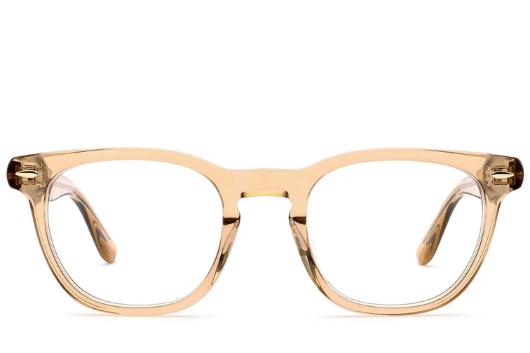 Gafas ovaladas de acetato amarillo #BS0522-0168