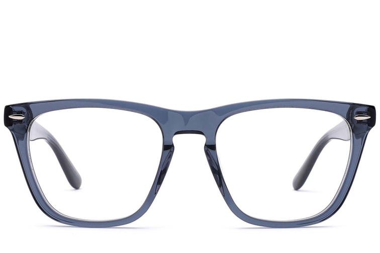 Rectangular Blue Acetate Glasses #BS0522-0171