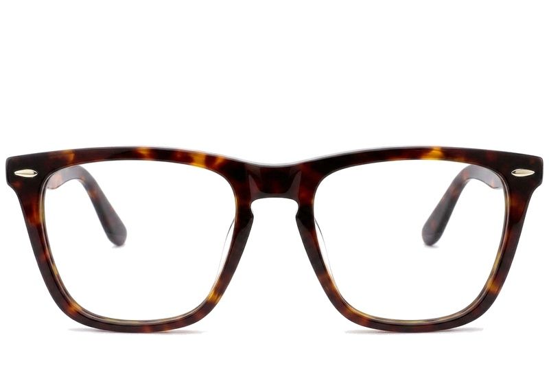 Rectangular Tortoiseshell Acetate Glasses #BS0522-0173