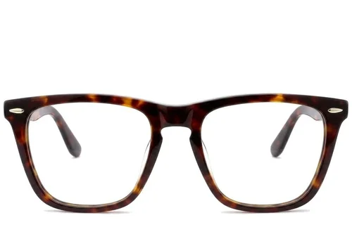 Lunettes rectangulaires en acétate écaille de tortue #BS0522-0173