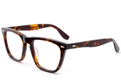 Rectangular Tortoiseshell Acetate Glasses #BS0522-0173