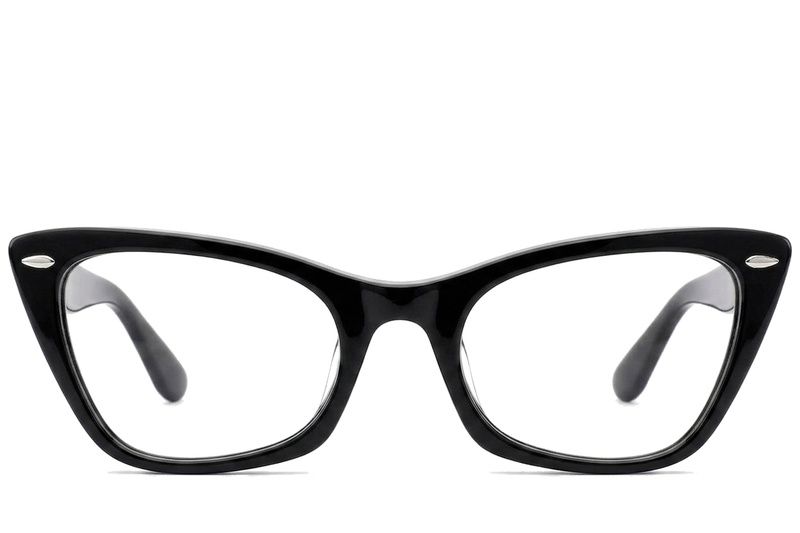 Lunettes papillon en acétate noir #BS0522-0175