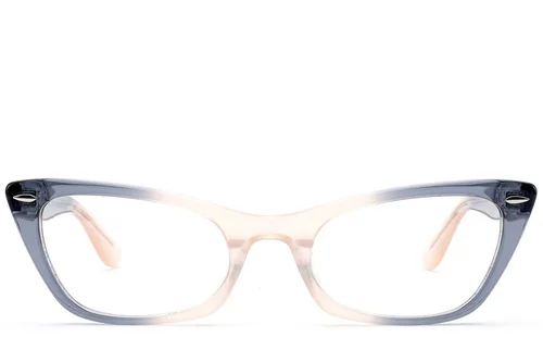 Lunettes papillon en acétate bleu #BS0522-0179
