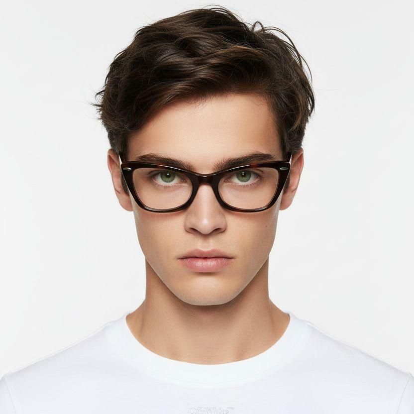 Gafas de acetato con forma de mariposa y carey #BS0522-0180