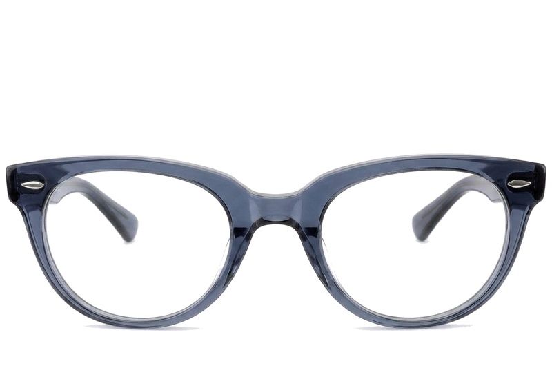 Occhiali ovali in acetato blu #BS0522-0182