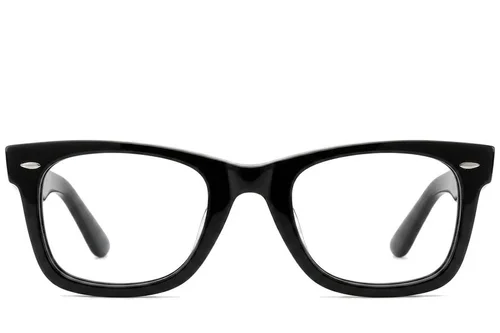 Lunettes papillon en acétate noir #BS0522-0186