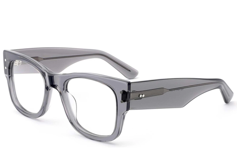 Gafas ovaladas de acetato gris #BS0522-0192