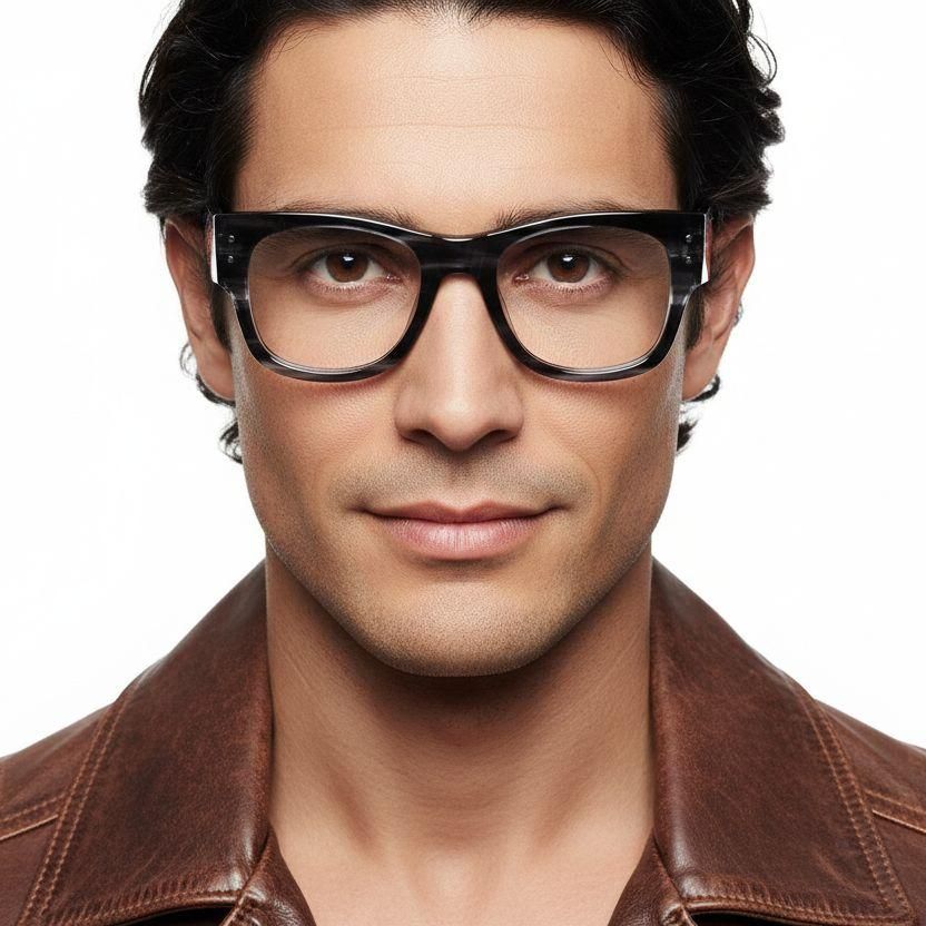 Oval Tortoiseshell Acetate Glasses #BS0522-0194