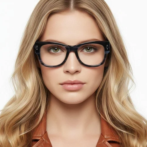 Lunettes ovales en acétate écaille de tortue #BS0522-0194