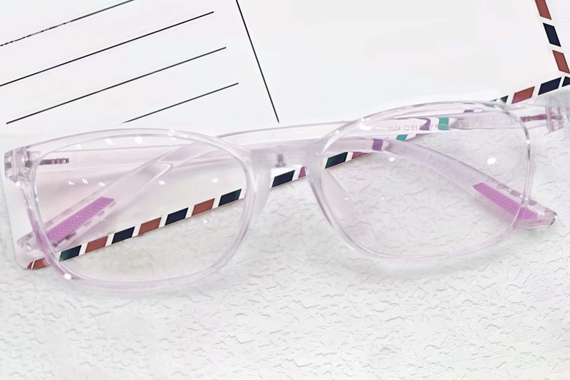Rectangular Purple TR90 Glasses #BS0612-0016