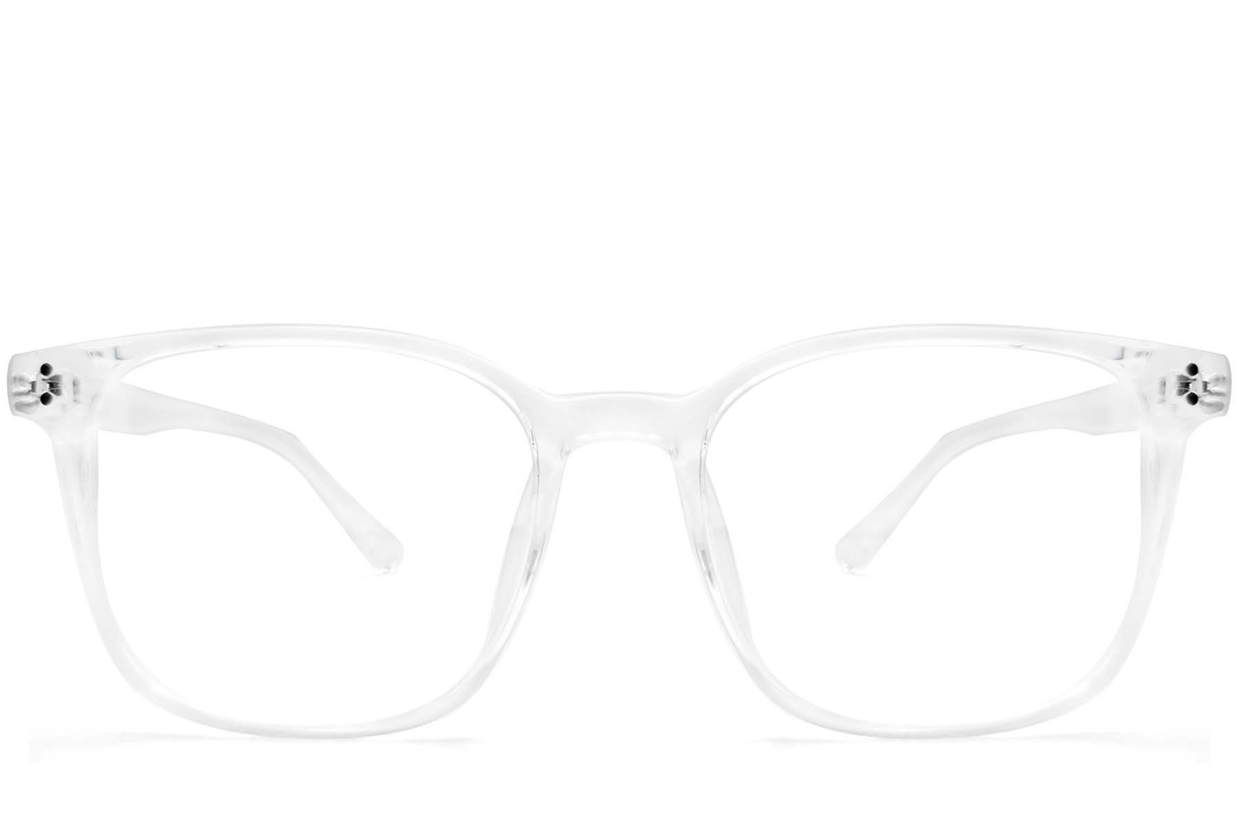Gafas rectangulares transparentes TR90 #BS0612-0019