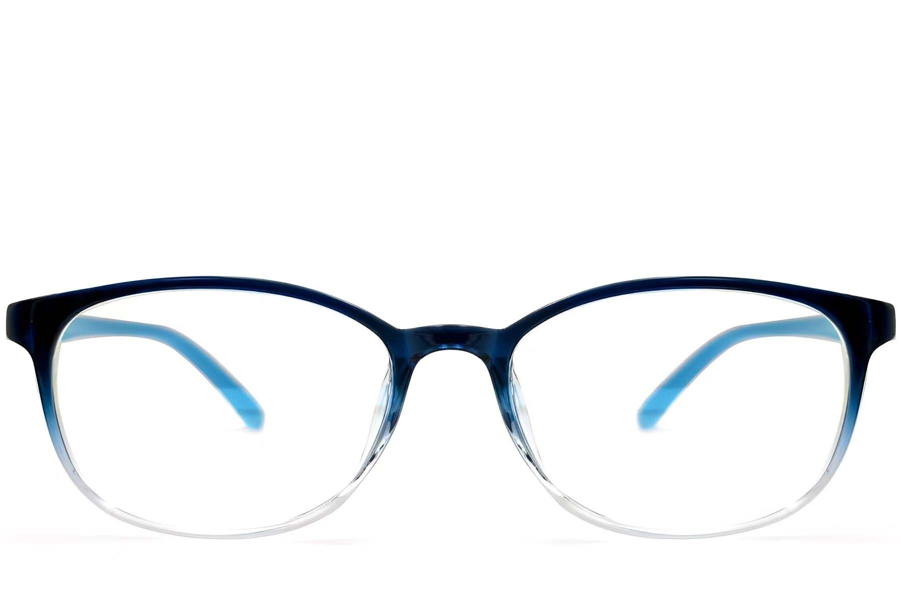 Gafas ovaladas azules TR90 #BS0612-0020
