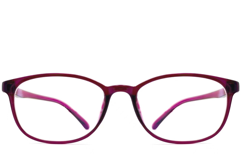 Oval Purple TR90 Glasses #BS0612-0023