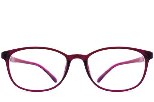 Oval Purple TR90 Glasses #BS0612-0023
