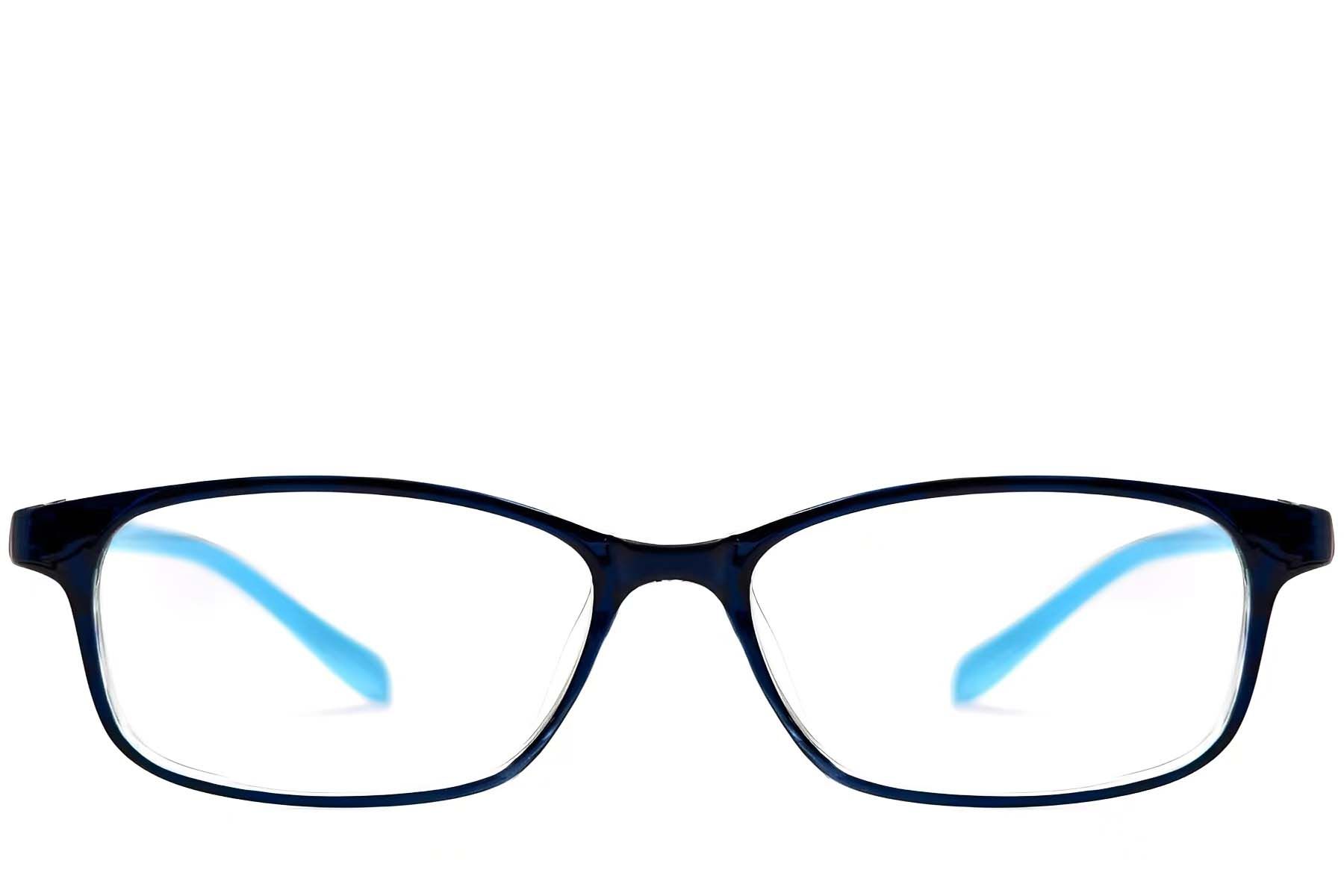 Gafas rectangulares azules TR90 #BS0612-0026